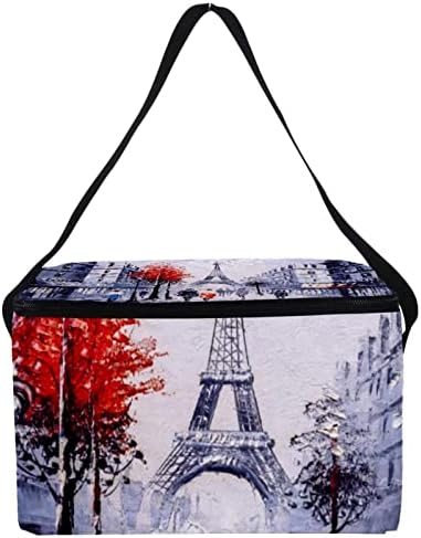 GUEROTKR Ebéd Bag Nők,uzsonnás Doboz, Férfi,Női uzsonnás Doboz,Eiffel-Torony