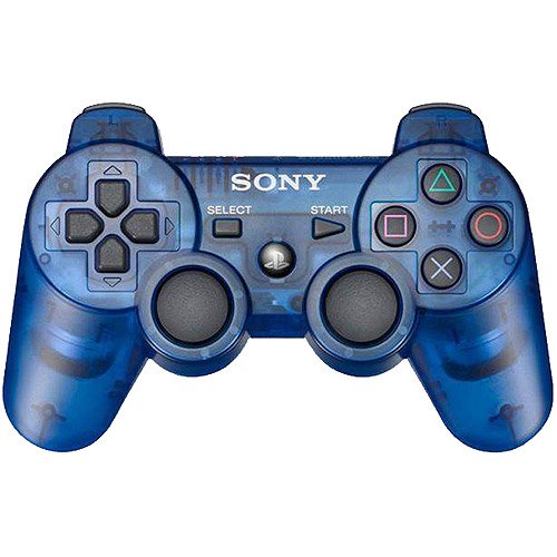 ÚJ, Átlátszó Kék PS3 Vezeték nélküli vezérlő