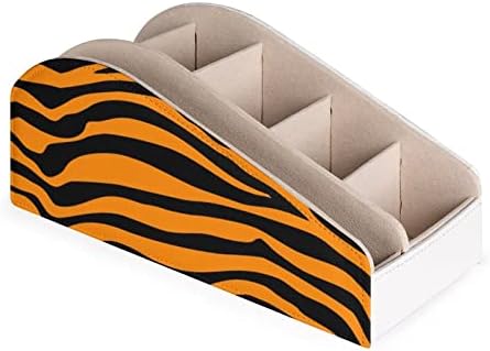 Tigris-Narancs Csíkos Tv Távirányító Birtokosai Szervező Doboz, Toll, Ceruza Asztal Tárolás Caddy 6 Rekesz