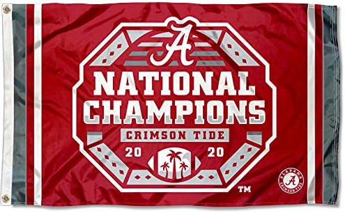 Alabama Crimson Tide Hivatalos Nemzeti Labdarúgó Bajnokok 3x5 Karika Zászló