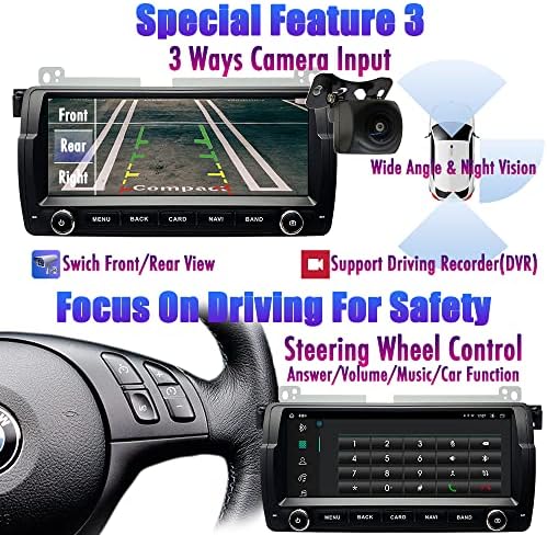 AASINUOZTEC Android 12 Autó Sztereó Rádió BMW E46 3-as Széria Rover 75 MG ZT,Otca Core 4G+128G 8.8 IPS Érintőképernyő GPS Navigációs fejegység,Bluetooth