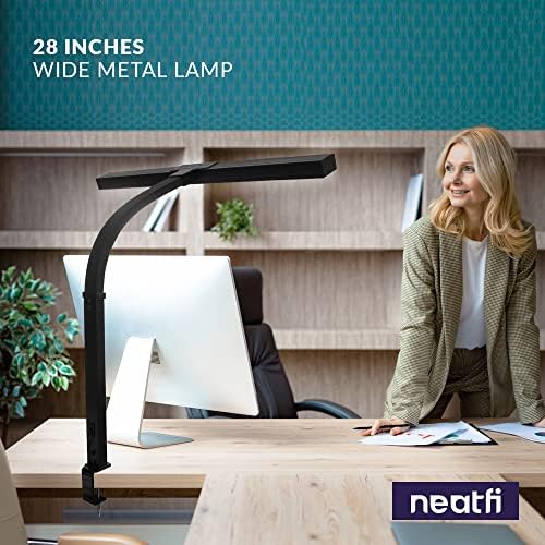 Neatfi (Új Modell) Flex asztali Lámpa, Bilincs, Szabályozható, A 3000 Lumen 30W LED Monitor Fény, 3000K-6500 K Korrelált