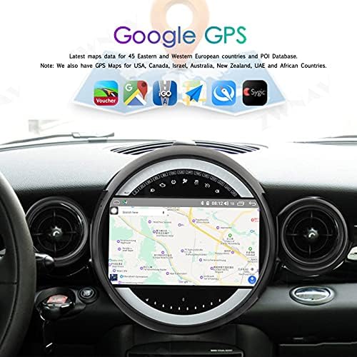ZWNAV 8 Hüvelykes Android 11.0 Autó Sztereó BMW Mini Cooper Honfitársa R60 2007-2014 Támogatja a GPS-Navigációs fejegység Wirless Carplay
