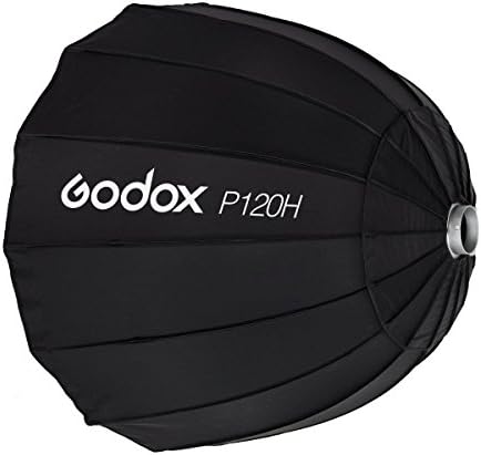 Godox P120H 48 Mély Parabolikus Softbox a Videó Stúdió Vaku, Bowens-Hegy, Hi-Hőmérséklet Ellenálló