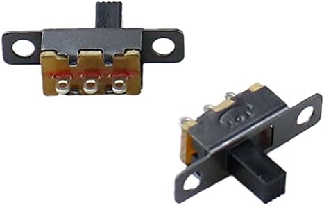 GRUNI Mikro Kapcsoló 10db/lot 3 Pin 2 helyezze Fekete Mini Méretű SPDT Dia Kapcsolók On-Off PCB DIY Anyag Elektromos Eszközök