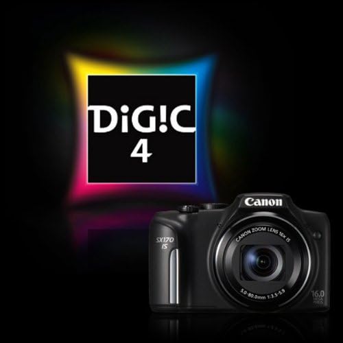 Canon PowerShot SX170 AZ 16.0 MP Digitális Fényképezőgép, Fekete (megszűnt gyártó által)
