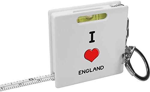 Azeeda 'Szeretem Anglia' Kulcstartó mérőszalag/Szellem Szinten Eszköz (KM00028045)