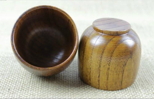 Moyishi kiváló Minőségű Természetes Tömör Fa, Fából készült Tea Kupa Bort Bögre 50ml, Készlet 4