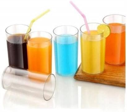 Majd pedig Sző Klasszikus Üveg Meghatározott 150 ml Csomag 6 Víz Szemüveg Poharat Pohár, Átlátszó Műanyag Törhetetlen Pohár Gyümölcslé