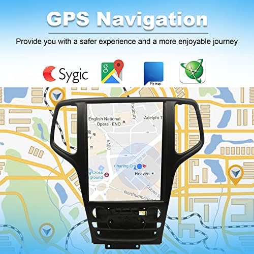 Android 11 Autó Sztereó Rádió Dash Alkalmas Jeep Grand Cherokee 2014-2020-ig 4+64G 12.1 Inch Nagy Érintőképernyős GPS Navigáció,