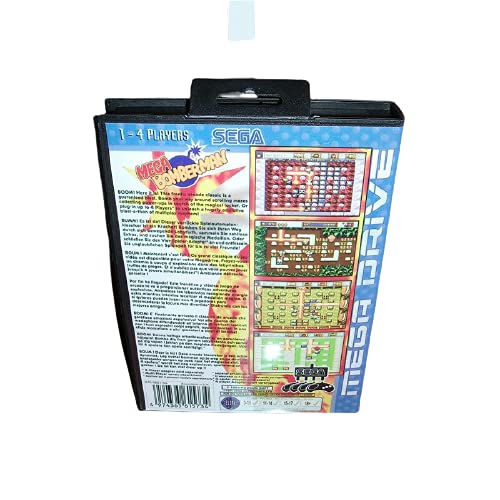 Aditi Mega Bomberman EU-Fedezze Mezőbe, majd Kézikönyv Sega Megadrive Genesis videojáték-Konzol 16 bit MD Kártya (USA EU Esetében)