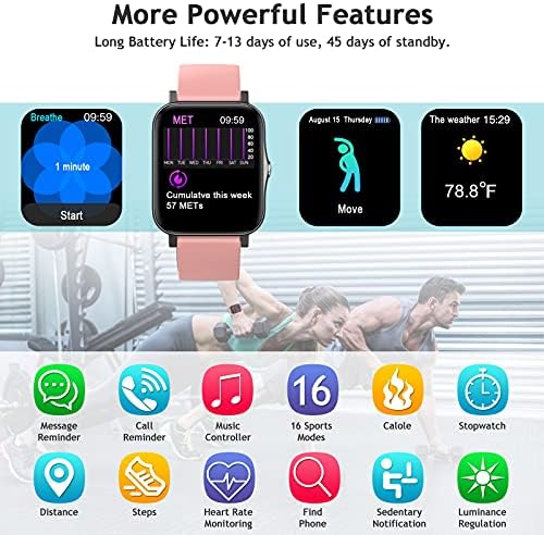 Xercise 1.7 Intelligens Karóra az Android Telefonok, Kompatibilis iPhone, Samsung, Fitness Tracker vérnyomásmérő, pulzusmérő, valamint