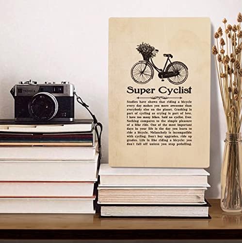 Kerékpáros Ajándék Férfiaknak, Nőknek, Super Kerékpáros, Lógó Dekoratív Fa Vágólap a Klip, Szülinapi, Karácsonyi Ajándék a Kerékpár