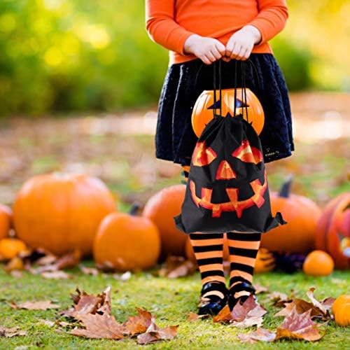 VALICLUD Halloween Húzózsinórral Hátizsák csomagod Csokit vagy Csalunk Zacskó Cukorkát a Gyerekeknek, Kísértetjárta Ház Szülinapi