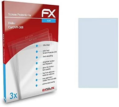 atFoliX Képernyő Védelem Film Kompatibilis Rollei CarDVR-308 képernyővédő fólia, Ultra-Tiszta FX Védő Fólia (3X)