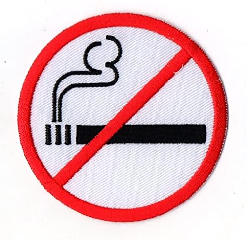 Először Semmit Nem Dohányzó Javítás Figyelmeztető Szimbólum Vas A Kis Hímzett a Kalap, Ing, Kabát, Ruházat, Hátizsákok, Farmer,