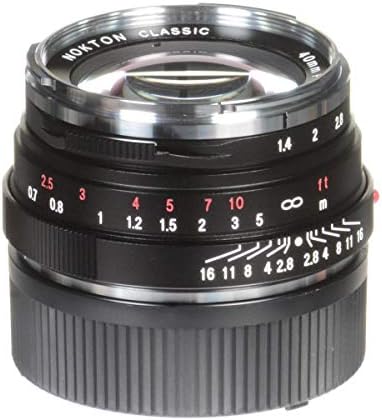 Voigtlander Nokton 40mm f/1.4 Leica M-Mount Objektív Egyetlen Kabát - Fekete