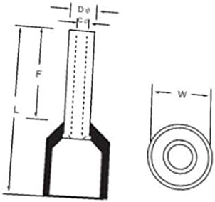 X-mosás ragályos E1508 Cső Stílus Elektromos Kábelt Tippek Hullám Szigetelt Terminál 200pcs(E1508 Terminali isolati egy crimpare per