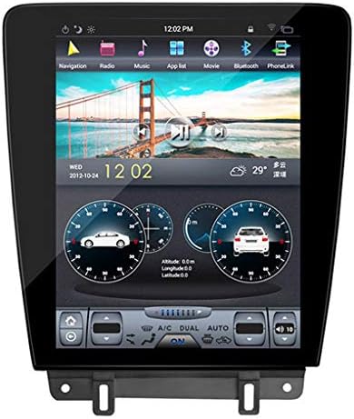 12.1 Quadcore Autós DVD-Lejátszó 1280x800 Tesla Stílus Függőleges Képernyő 32 GB ROM-Hifi GPS Navigáció DVD Ford Mustang