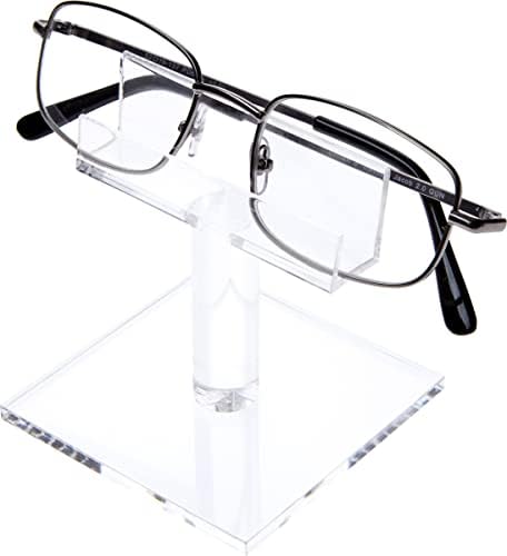 Plymor áttetsző Akril Szögletes Kijelző Állni Szemüveg Keretek, 2.625 H x 3 W 3 x D