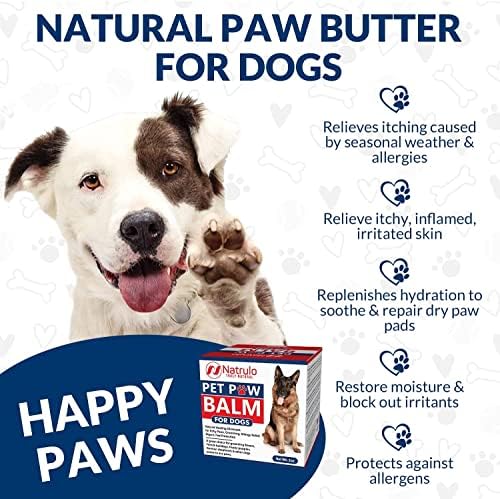 Natrulo Pet Mancs Balzsam Kutya - Természetes Gyógyító Kenőcs Viszkető Mancsát, Ápolás, Allergia Enyhítésére, Javítás, Pad Védelem – Nyugtató