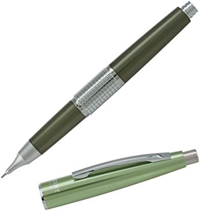 Pentel Éles Kerry Mechanikus Ceruza, 0,5 mm, Fém Olive Hordó, 1 csomag (P1035K), Zöld