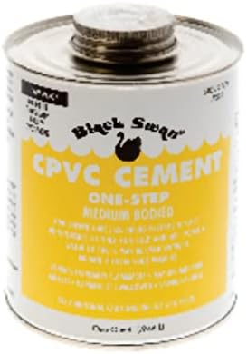 FixtureDisplays® CPVC Cement Egy Lépés (Sárga) - Közepes Testű 1/4 pt. Minden 07220-BLACKSWAN-24PK-NPF