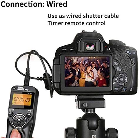 Pixel TW-283/DC2 LCD Vezeték nélküli Kioldó Időzítő Távirányító Nikon Z6 Z7 D3100 D3200 D3300 D5000 D5100 D5200 d5300 segítségével
