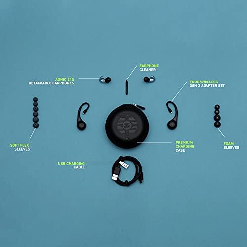 Shure Igaz Vezeték nélküli Adapter (Gen 2) a Hang Leválasztó Fülhallgató, Biztonságos Fül mögé Illik, Bluetooth-5 Vezeték nélküli Technológia,