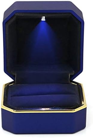 GBYAN Gyűrű Doboz LED Ékszer Kijelző, Ajándék Doboz, Javaslatát,Eljegyzés, Esküvő