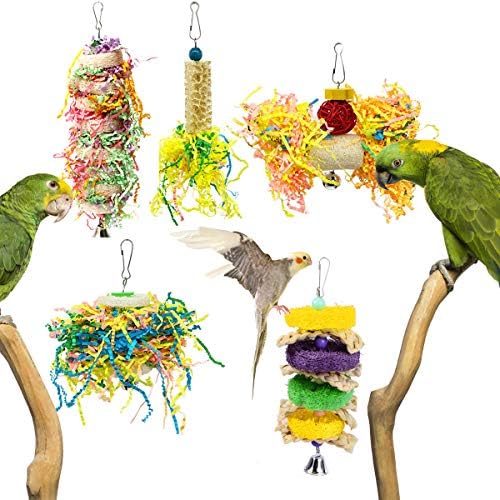 5db Madár Aprítási Játékok Papagáj Kakadu Conure Madár Papagáj Szivacs Játékok Papagáj Rágás Játékok Papagáj Zúzó Játékok