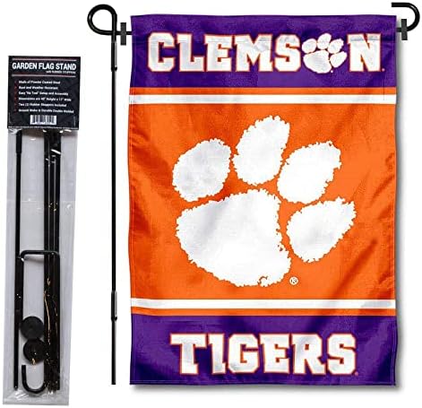 Clemson Tigrisek Kert Zászló, illetve Lobogó Álljon Rúd Tartóját Készlet