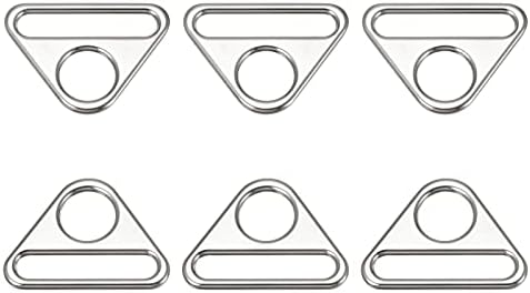 uxcell Háromszög Csat Igazító, Háromszög D Gyűrűk Beállító Háromszög bár Forgatható Klip Heveder Heveder Táskák