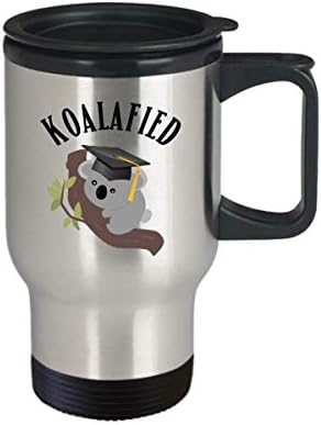Érettségi Utazási Bögre a Lányát az Anya Koalafied Vicces, Bögrék, hogy Fia Apa Koala Maci Szójáték Tea Csésze a Diplomások Gag Ajándékok