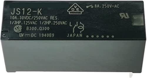 SHUBIAO Relé 5DB JS5-K 5VDC JS12-K 12VDC JS24-K 24VDC DIP-5 8A Teljesítmény Relé (Szín : 24v-os, Méret : 1)