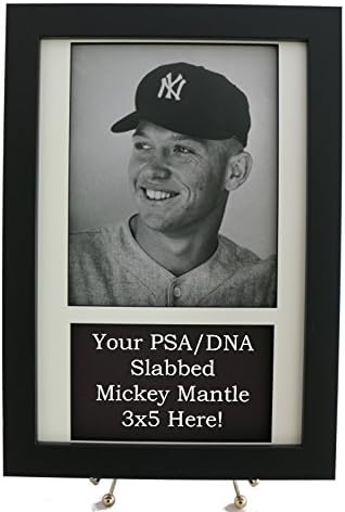 Mickey Mantle Autogramot Keret, A PSA/DNS Asztalon 3x5 Index Kártya
