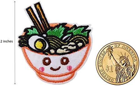Aranyos-Javítás Japán Tészta Ramen Hímzett Vas a Patch Élelmiszer Applied Aranyos