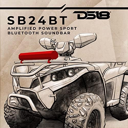DS18 SB24BT 24 Tengeri Erősített Power Sport Bluetooth Hang Sáv Rendszer USB-Port IPX5 Névleges Időjárásálló 600 Watt csúcsteljesítmény