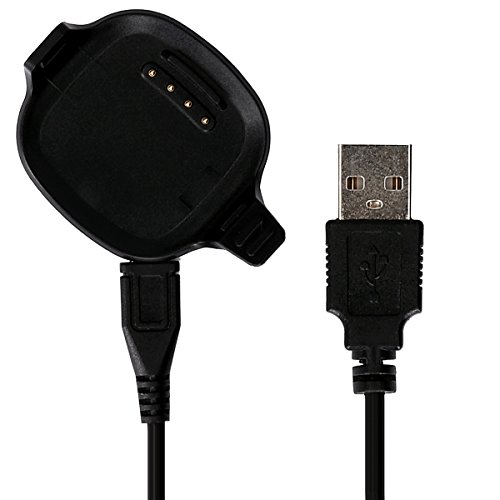 kwmobile Töltő Kábel Kompatibilis Garmin Forerunner 10/15 - Töltő Smart Óra USB Kábellel - Fekete