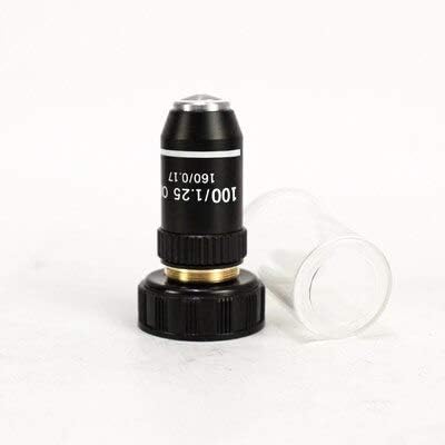 JF-XUAN 195 Fekete remek akromatikus Objektív 4X, 10X 20X 40X-60X, 100X Mikroszkóp Objektív RMS 20.2 mm-es Objektív Alkatrészek (Szín : 20X)