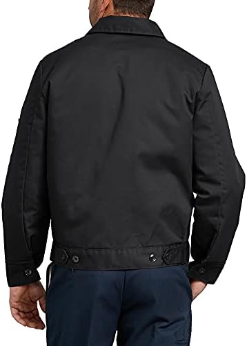 Lógósok Férfi Szigetelt Eisenhower Elülső Zip jacket,Fekete,Nagy/Normál,Fekete,Nagy/Normál