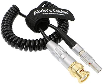 Alvin Kábel BNC 5 Pin Férfi Időkód Spirál Kábel ARRI Mini| Sound Devices ZAXCOM