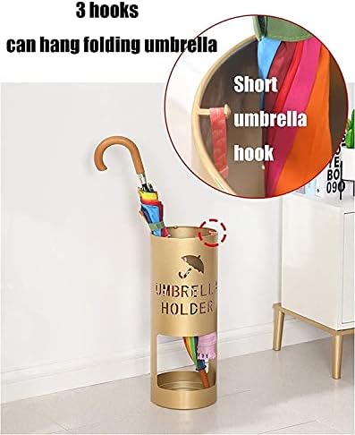 LXDZXY esernyőtartó,esernyőtartó Fény 3 Horgok Tárolni Hosszú, Rövid, Napernyők,Kompakt Esernyő Vödör