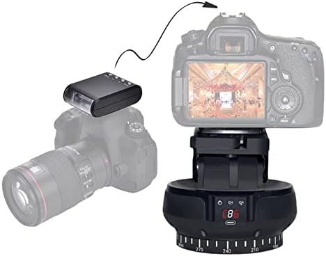 Fényképészeti Eszköz Készletek - Motoros Pan Tilt Fej+A-Vaku, 360° - os Elforgatás Panoráma Állvány Fej, Meleg Cipő, Zseblámpa a DSLR
