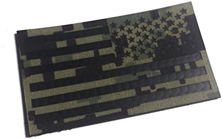 Fordított IR Infravörös Fényvisszaverő AOR2 Amerikai Zászló Morál Javítás Vonóhorog/Hurok Javítás