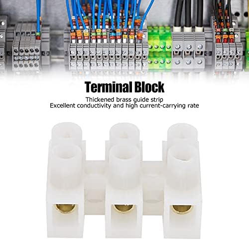 50Pcs Terminál Blokk Szalag PA Réz Elektromos Terminál Szalag Blokk a Lámpák Elektromechanikus (Három a Három)