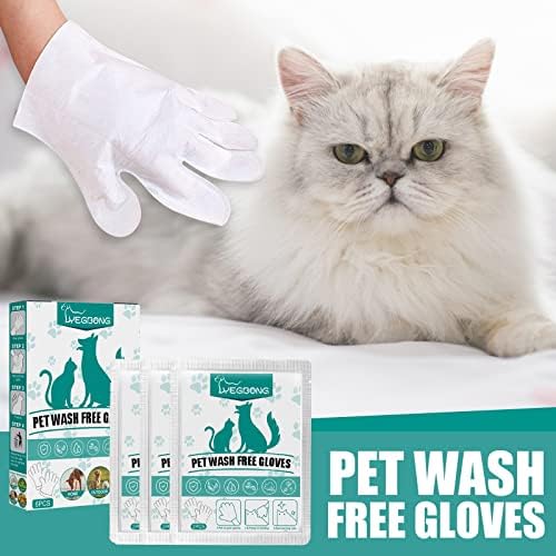 Slakkenreis Eldobható Pet Tisztítás Kesztyű, Kutya, Macska, Tisztító Fürdő Kesztyű Deodorization 5ML EGY Méret