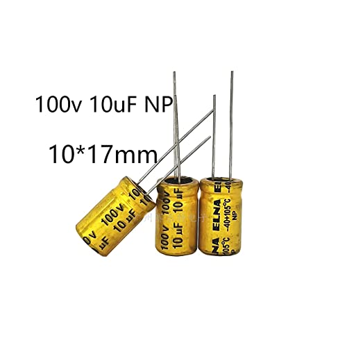 10uF 100V Kondenzátor,10 DB 10 mm x 17mm Nem Polarizált Elektrolit Kondenzátor 100V 10uF NP BP Kondenzátor