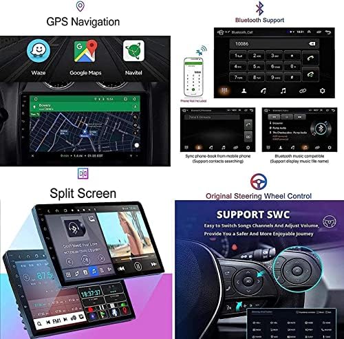 Android 8.1 9 Hüvelykes Érintőképernyő-Auto-Steo-Multimédia Lejátszó K. IA Sportage R 2010-2018, FM/Bluetooth/SWC/Mirror Link/Vissza View Kamera