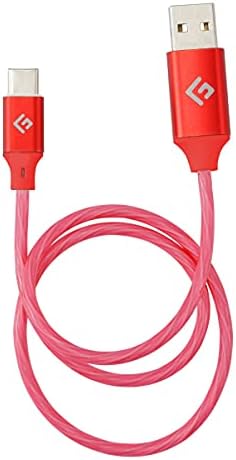 ÚSZÓ MARKOLAT Nagy Sebességű USB-C RGB Töltés, illetve adatátviteli Kábel 0,5 M / 1 méter - (Piros)
